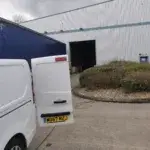 Man with a Van Coventry with our medium van waiting to be waiting to be unloaded